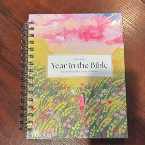Year in the Bible Journal. 52 week Bible study for women. Brand new